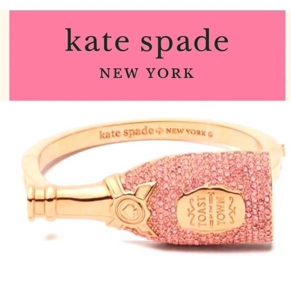 NWT Kate Spade Make Magic Rose Gold Champagne Bangle Bracelet ULTRA RARE - Picture 5 of 9